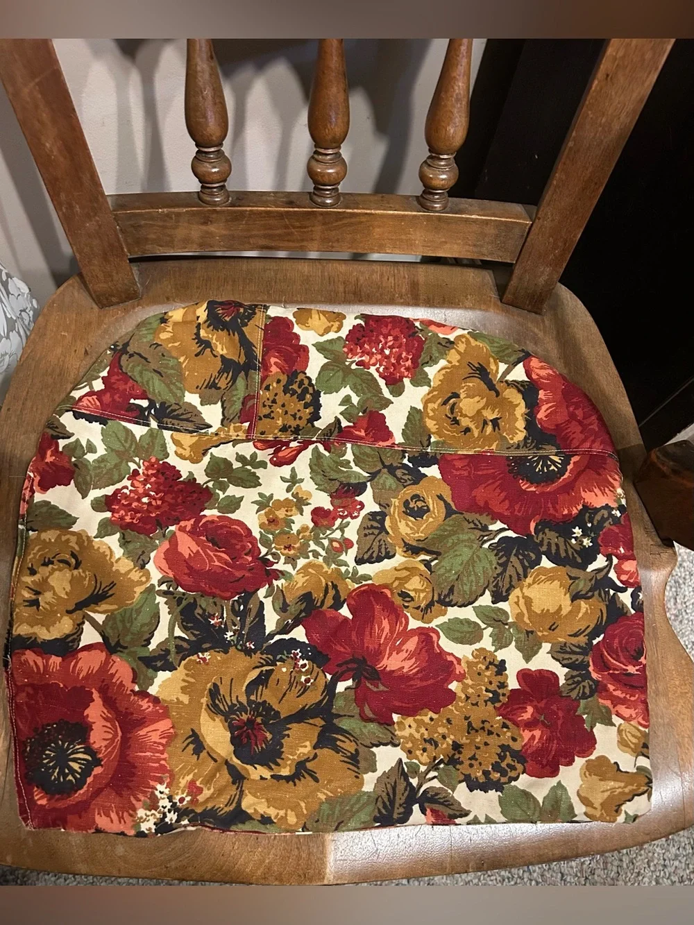 Lot 4 vintage pillows throw chair pad primitive handmade make-do's cottage core